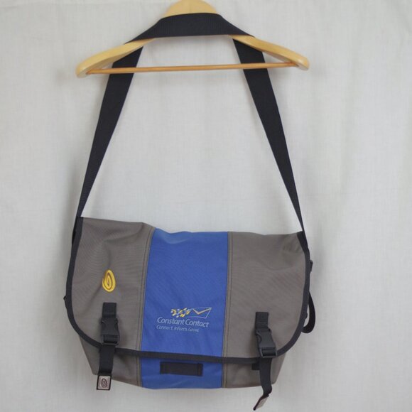 Timbuk2 San Francisco Made Blue & Grey Unisex Messenger Bag. - Picture 1 of 9
